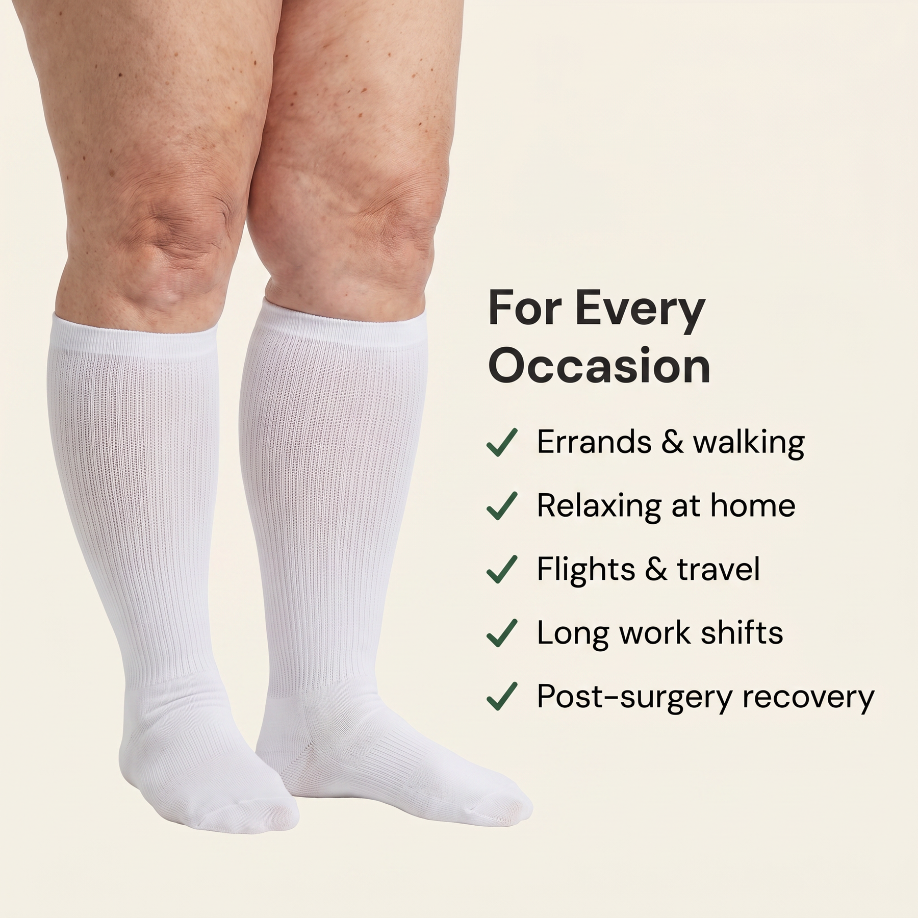 ReliefStride™ Wide-Calf Compression Socks