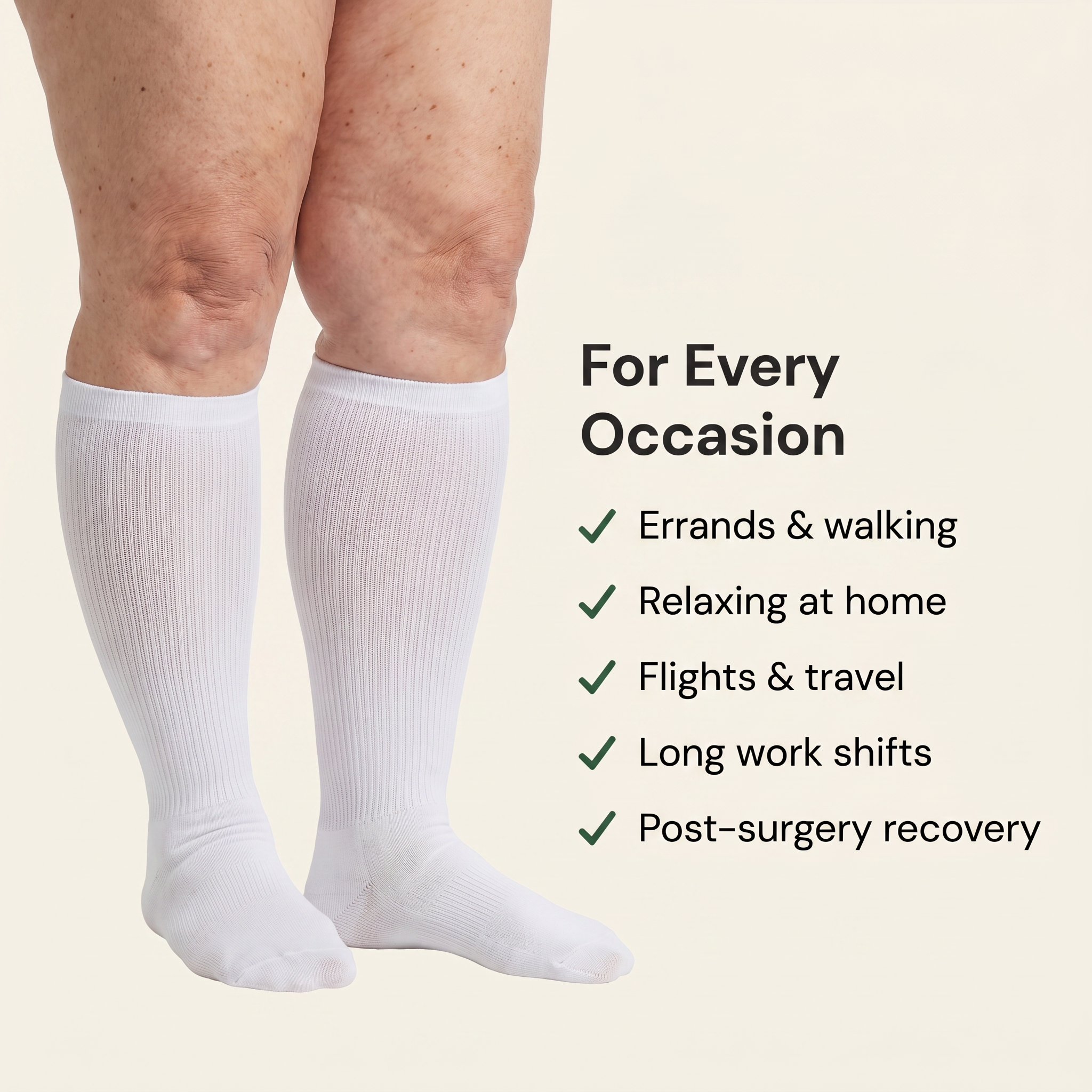 ReliefStride™ Wide-Calf Compression Socks