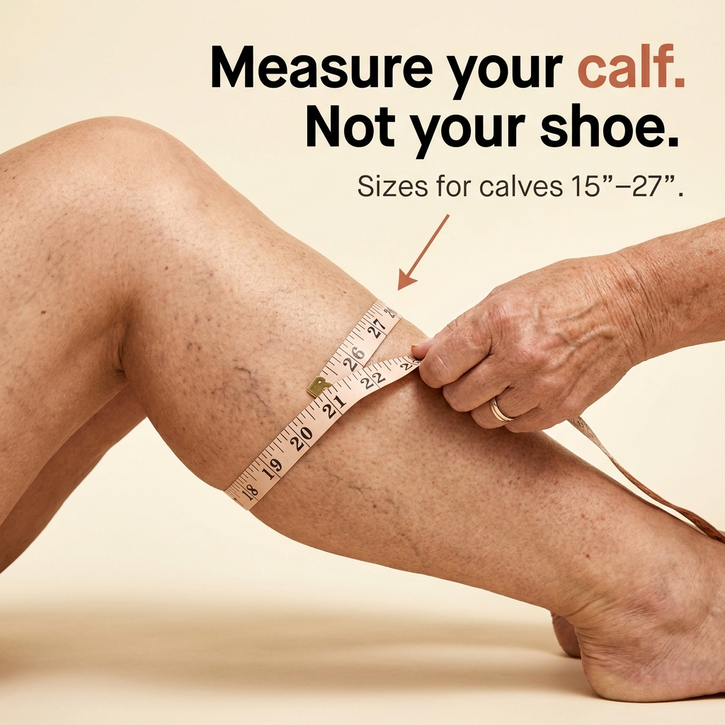 ReliefStride™ Wide-Calf Compression Socks