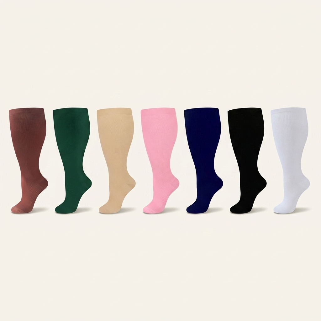 ReliefStride™ Wide-Calf Compression Socks